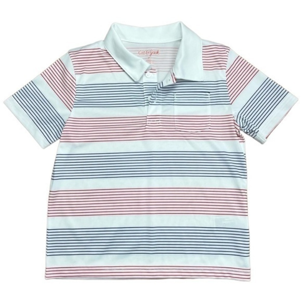 Cat & Jack Striped Polo Toddler Shirt